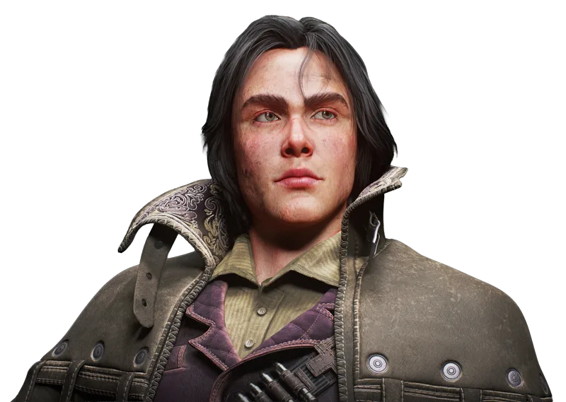 Personaje con rifle 3D creado en ESAT